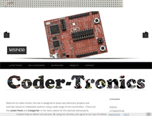 Tablet Screenshot of coder-tronics.com